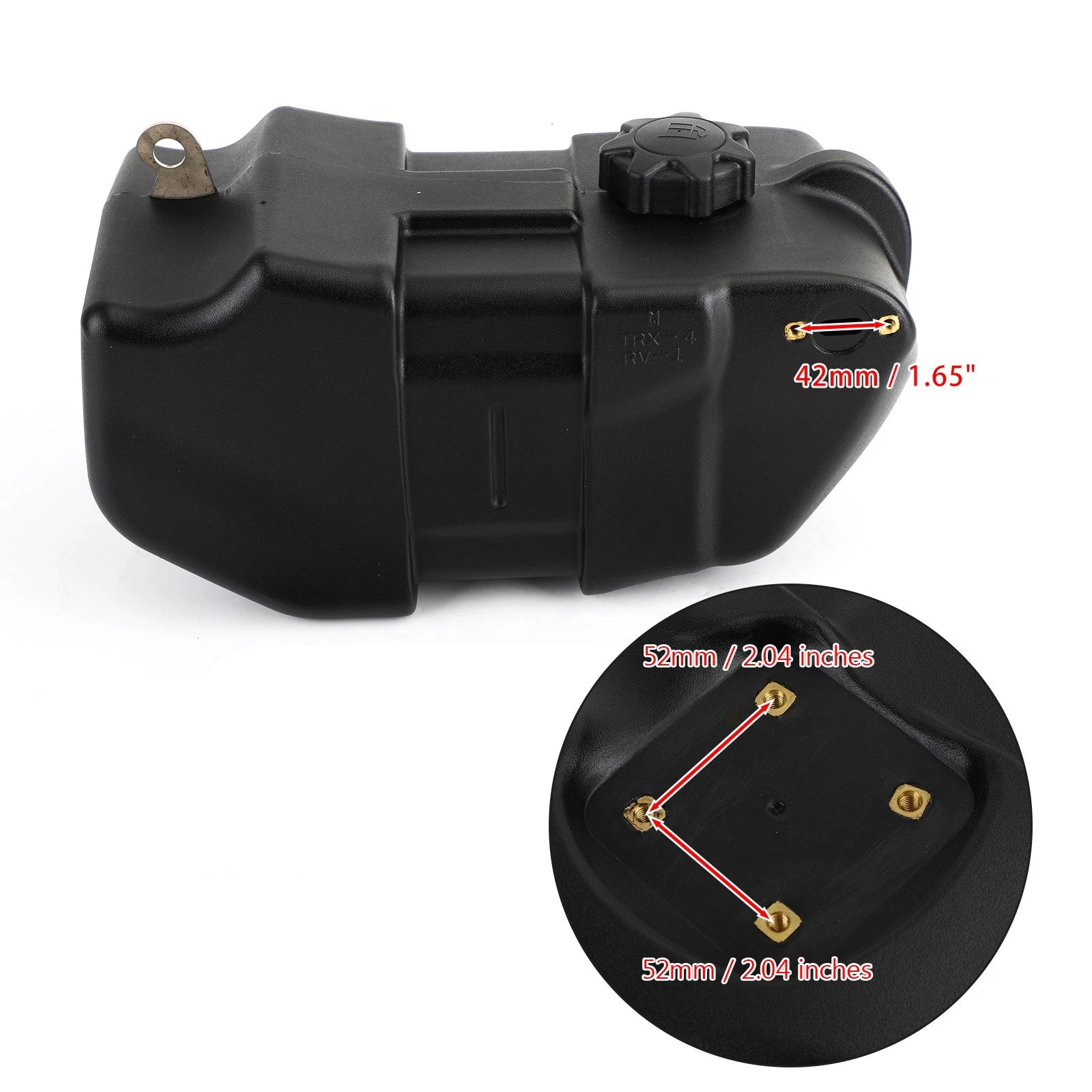 Fuel Tank Gas Cap Petcock Kit for Honda TRX350D FourTrax Foreman (1986–1989)