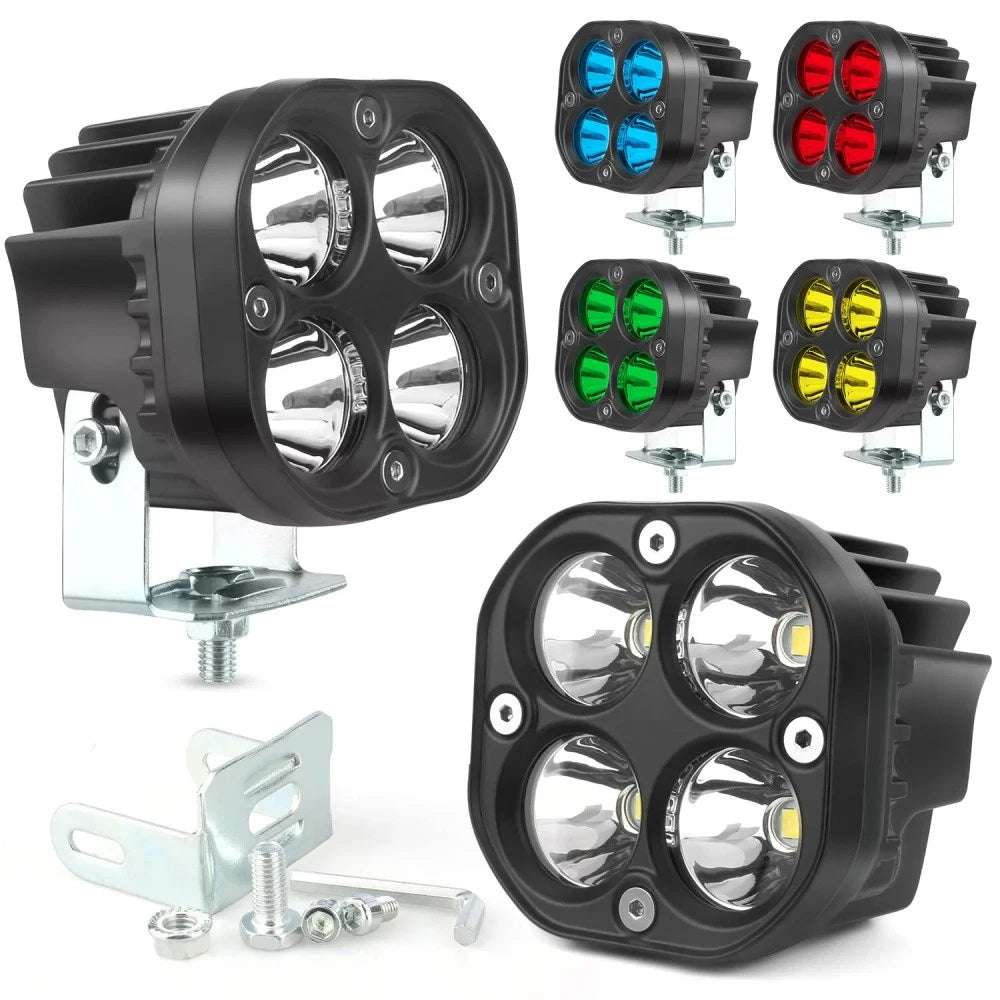 2X 3-Inch LED Cube Pods Work Light for ATV (Universal)
