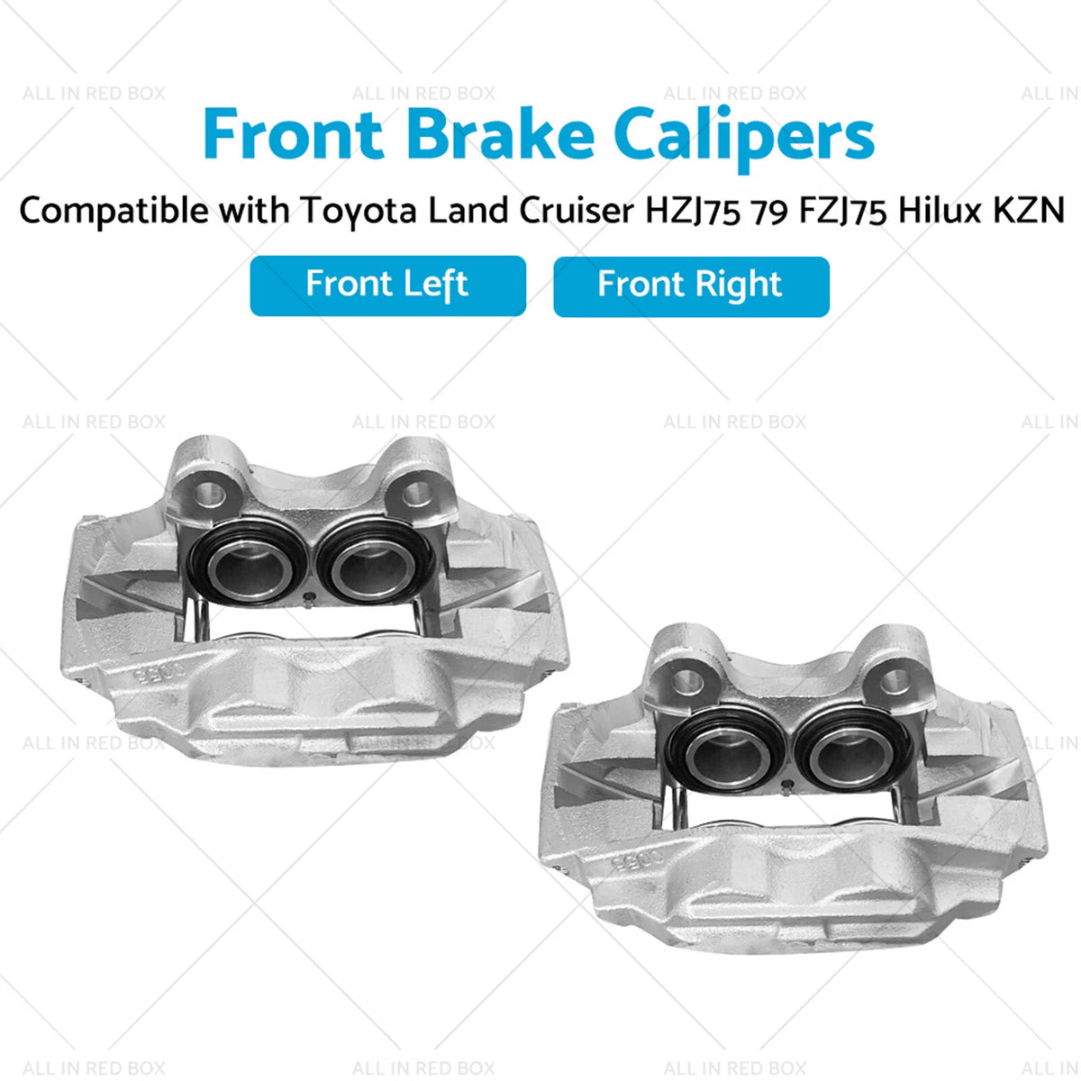 2X Front Brake Caliper for Toyota Land Cruiser HZJ75 FZJ75 Hilux KZN (1975–1999)