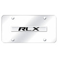 Chrome Name on Chrome License Plate - Officially Licensed for Acura RLX