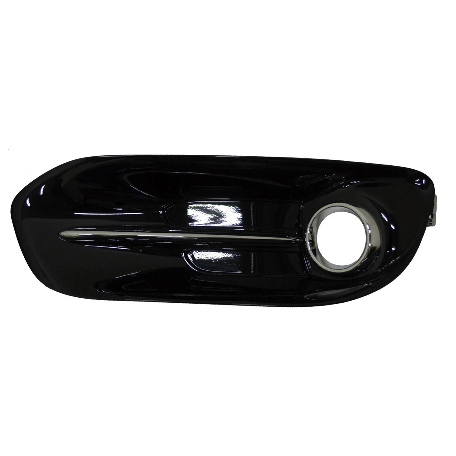 Fog Light Bezel Passenger Side Replacement Black Chrome for Ford F-150 (2015–2020)