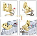 Zinc Trailer Lock for RV Truck Boat Tow Coupler Security (1/4 Inch Diameter)