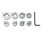 8Pcs Metal Drill Stop Collar Set for Precise Wood Drilling