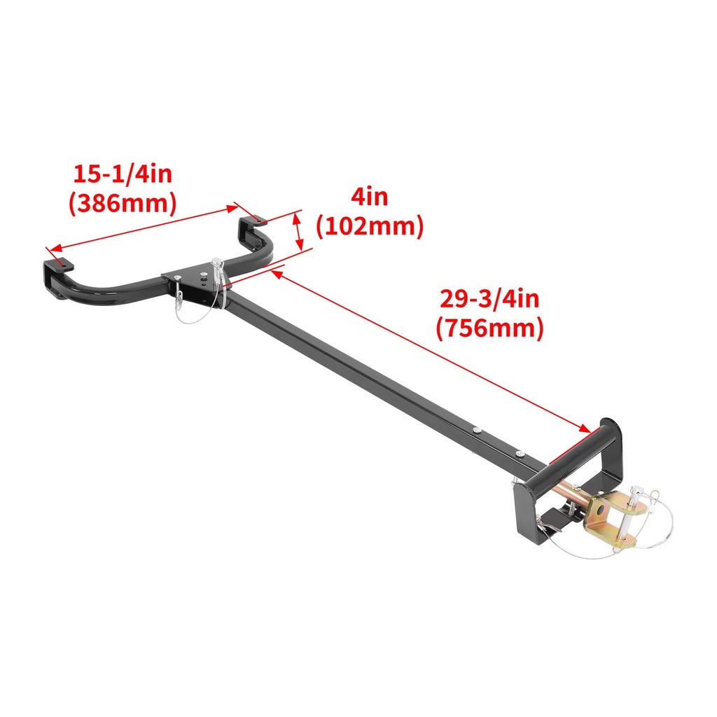Powder-Coated Steel Trailer Hitch for Snowmobiles/ATVs