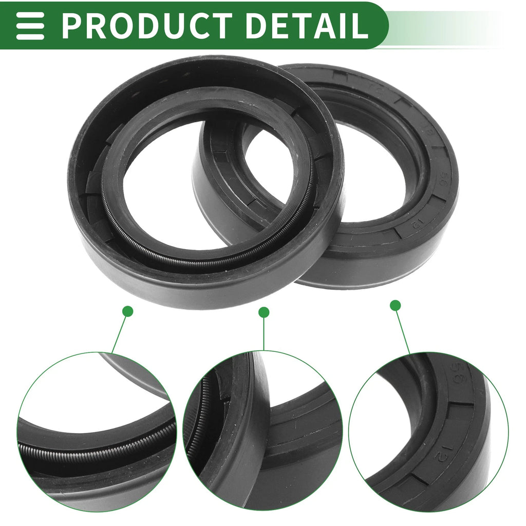 Set of 5 Oil Seal Rotary Shaft Seal NBR Rubber 38x56x12mm