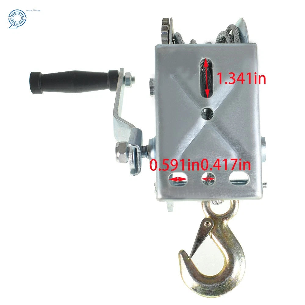 Hand Winch for Boat with 10m Cable (32ft)