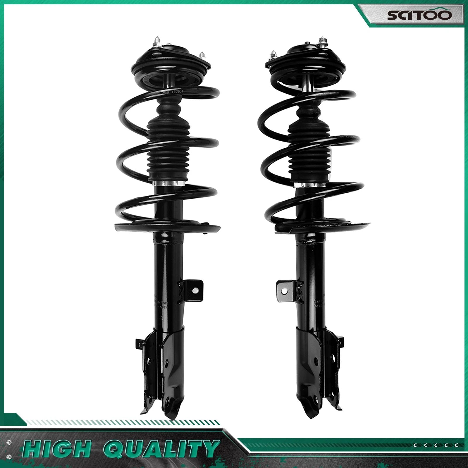 Front Complete Struts w/ Coil Spring Assembly for Jeep Compass Patriot (2007–2017)