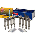 Set of 8 Ignition Coils & Spark Plugs for Dodge Jeep 4.7 V8 (2002–2009)
