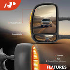 2X Power Towing Mirrors for Ford F250 Super Duty (1999–2007)
