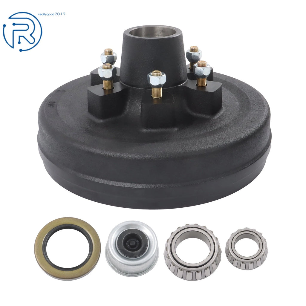 11-Pc Trailer Brake Drum Kit 6 Lug 5.5 Bolt BC 12" X 2" for 5200-6000 Lbs Axle