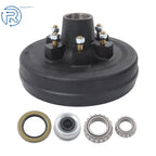 11-Pc Trailer Brake Drum Kit 6 Lug 5.5 Bolt BC 12" X 2" for 5200-6000 Lbs Axle