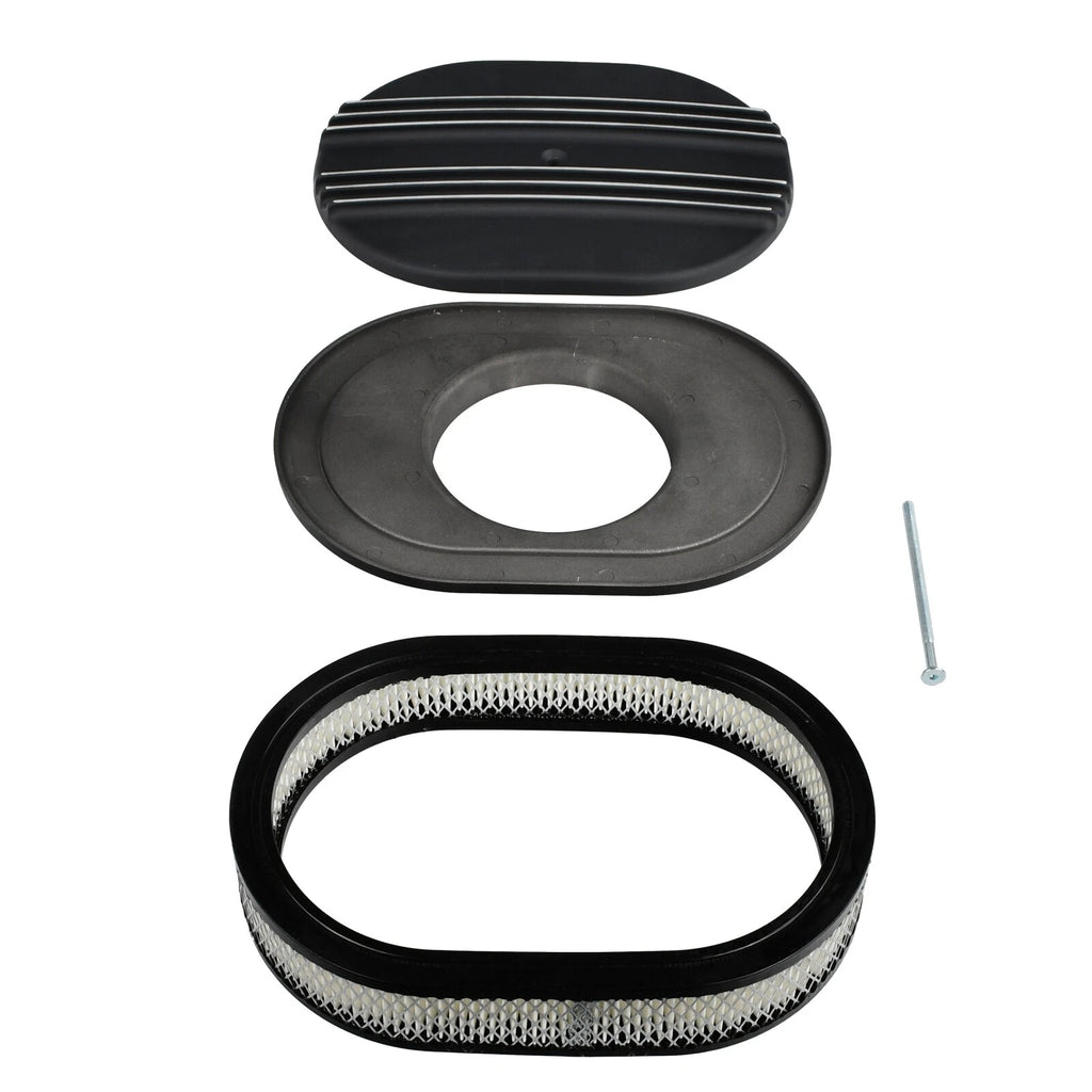 Short Valve Covers & 12" Oval Air Cleaner for Chevy 350 (1987–1997)