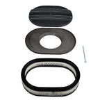 Short Valve Covers & 12" Oval Air Cleaner for Chevy 350 (1987–1997)