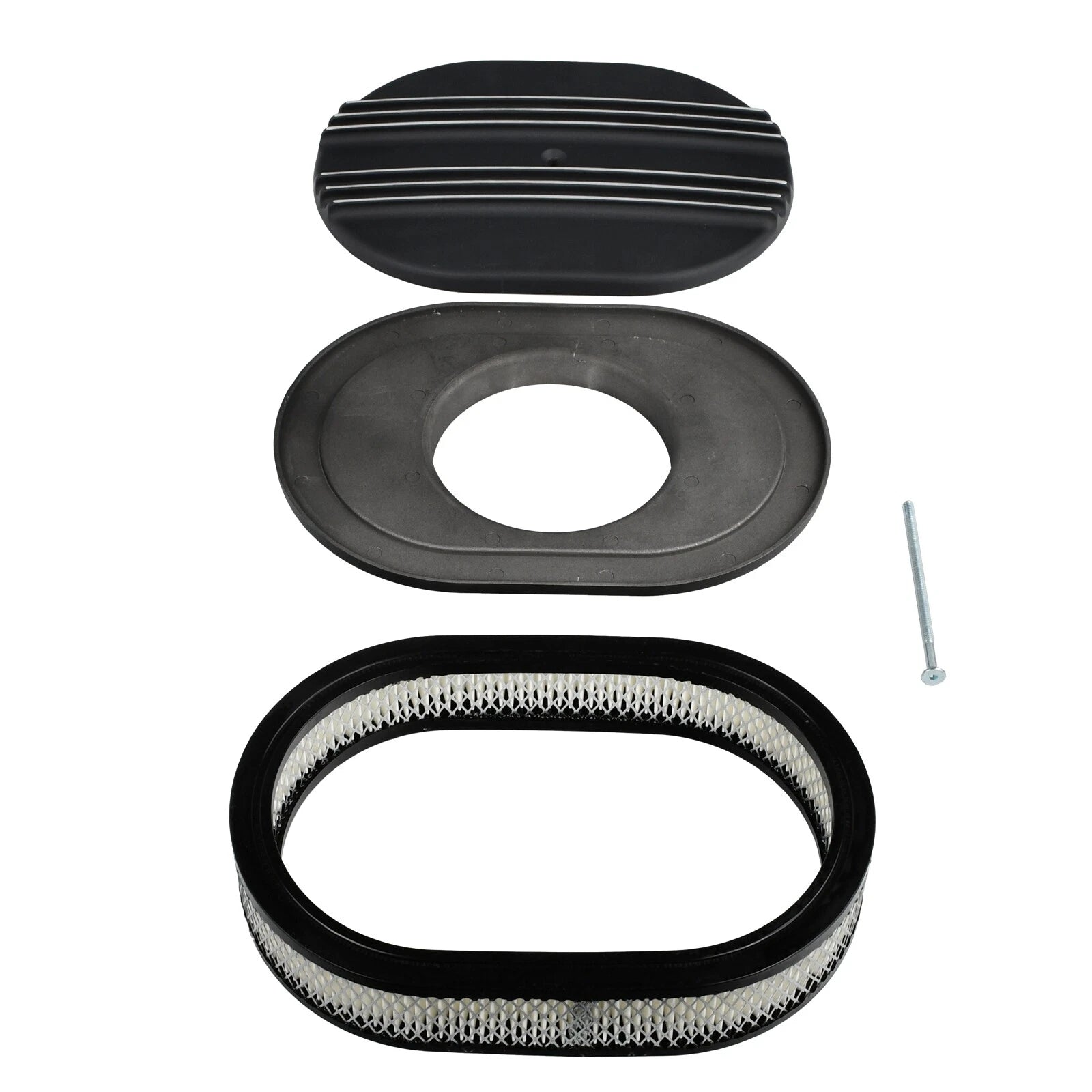 Short Valve Covers & 12" Oval Air Cleaner for Chevy 350 (1987–1997)