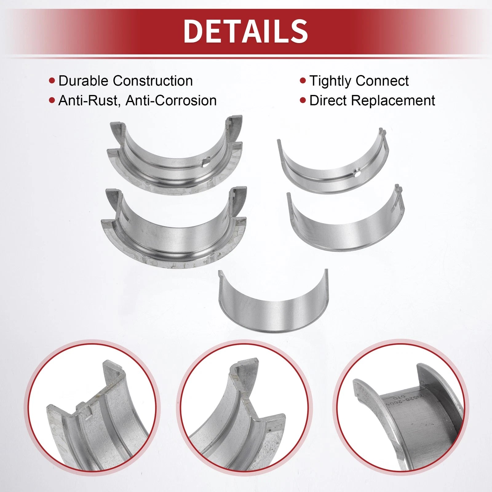 Main Bearing and Connecting Rod Bearing Kit No. 2102026040 for Hyundai Accent (2000–2005)
