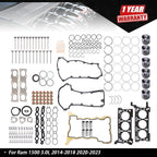 Engine Pistons Gasket Bearings Valves Kit for Ram 1500 (2014–2023)