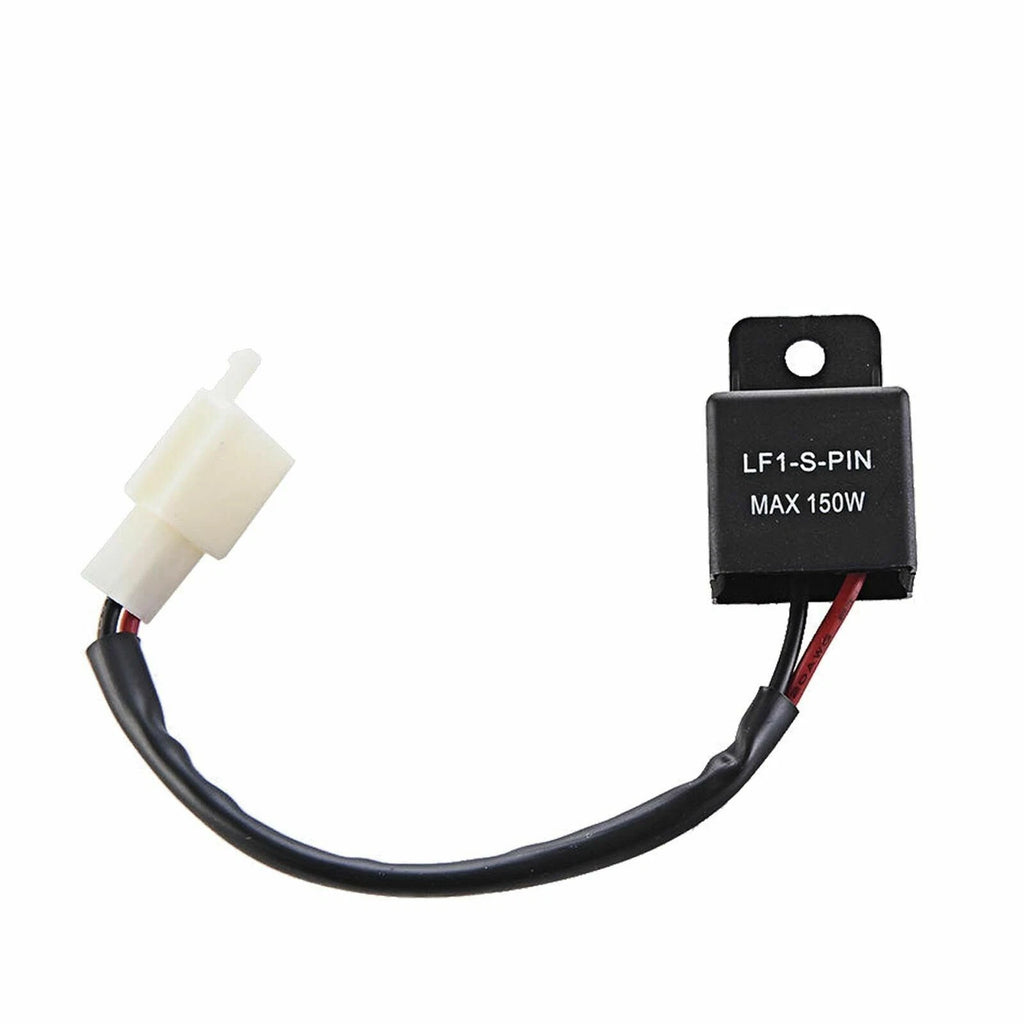 Electronic LED Flasher Relay with Adapter for Universal Fit (2-Pin) (-)