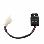 Electronic LED Flasher Relay with Adapter for Universal Fit (2-Pin) (-)