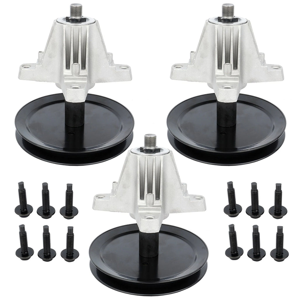 Set of 3 Deck Blade Spindle Assembly for Cub Cadet RZT L46 S46 (618-05078A, 918-05078A)