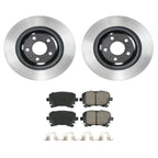 Wagner Rear Rotors & Akebono EURO Ceramic Brake Pads Kit for Audi Q5 S4 (2018–2023)