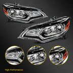 2X Halogen Headlights for Honda Fit (2015–2017) Black Amber