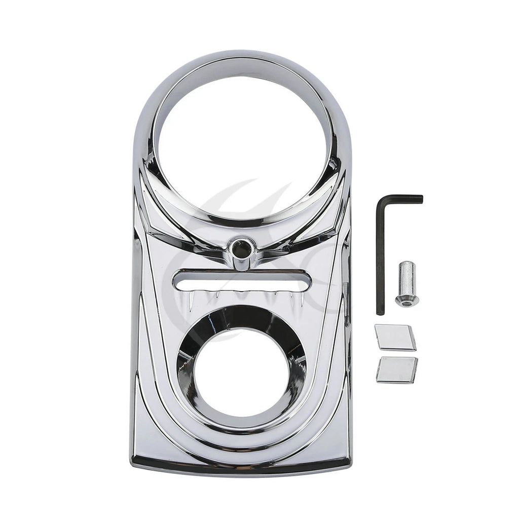 Chrome Dash Panel Insert Cover for Harley Softail Deluxe Fat Boy Dyna