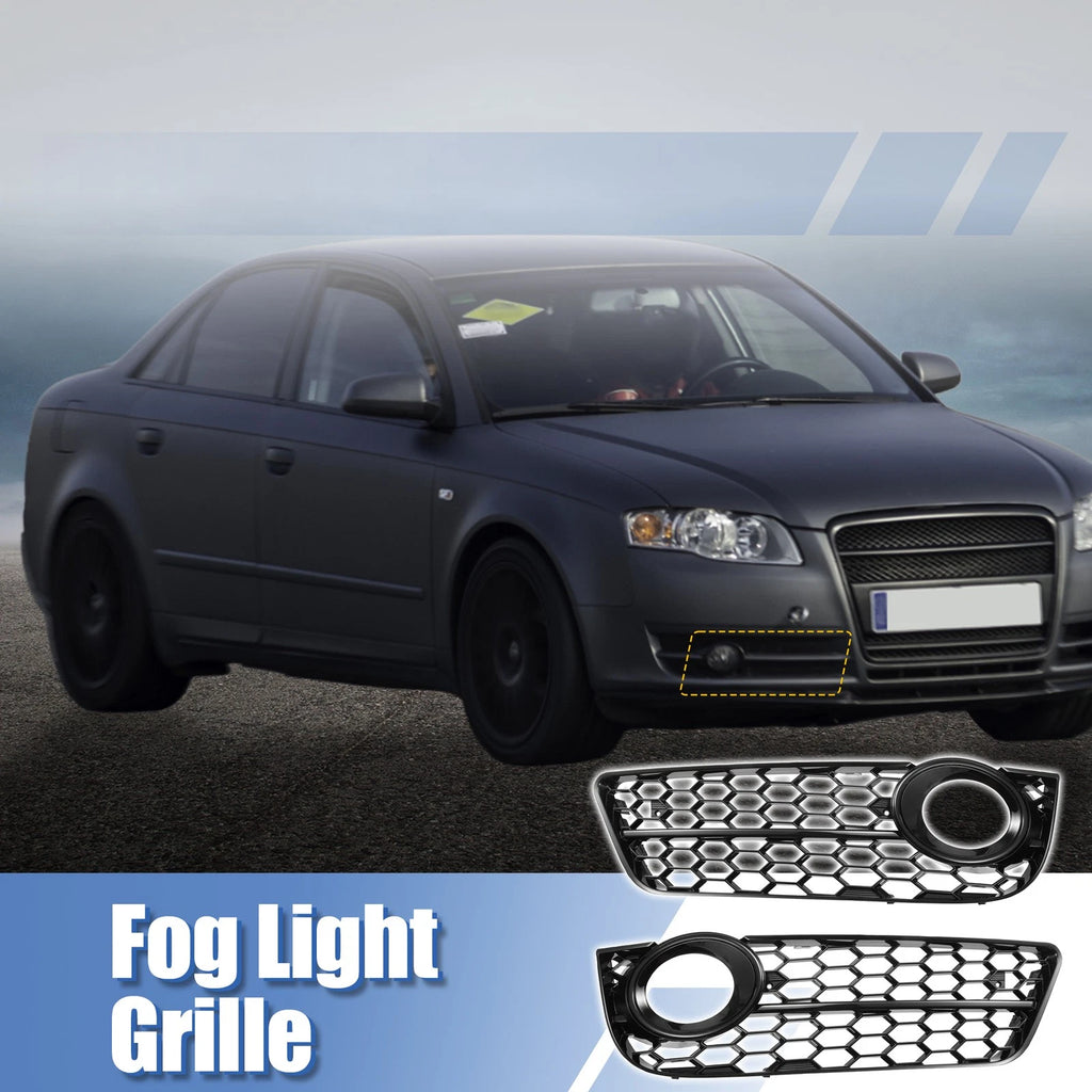 Pair Fog Light Grille Covers for Audi A5 (2008–2021) 8T0807682