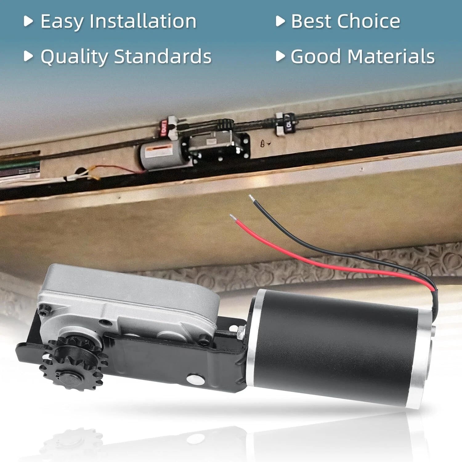 RV Slide Out Gear Box and Motor for RVs (Replace R25076-1, R25075)