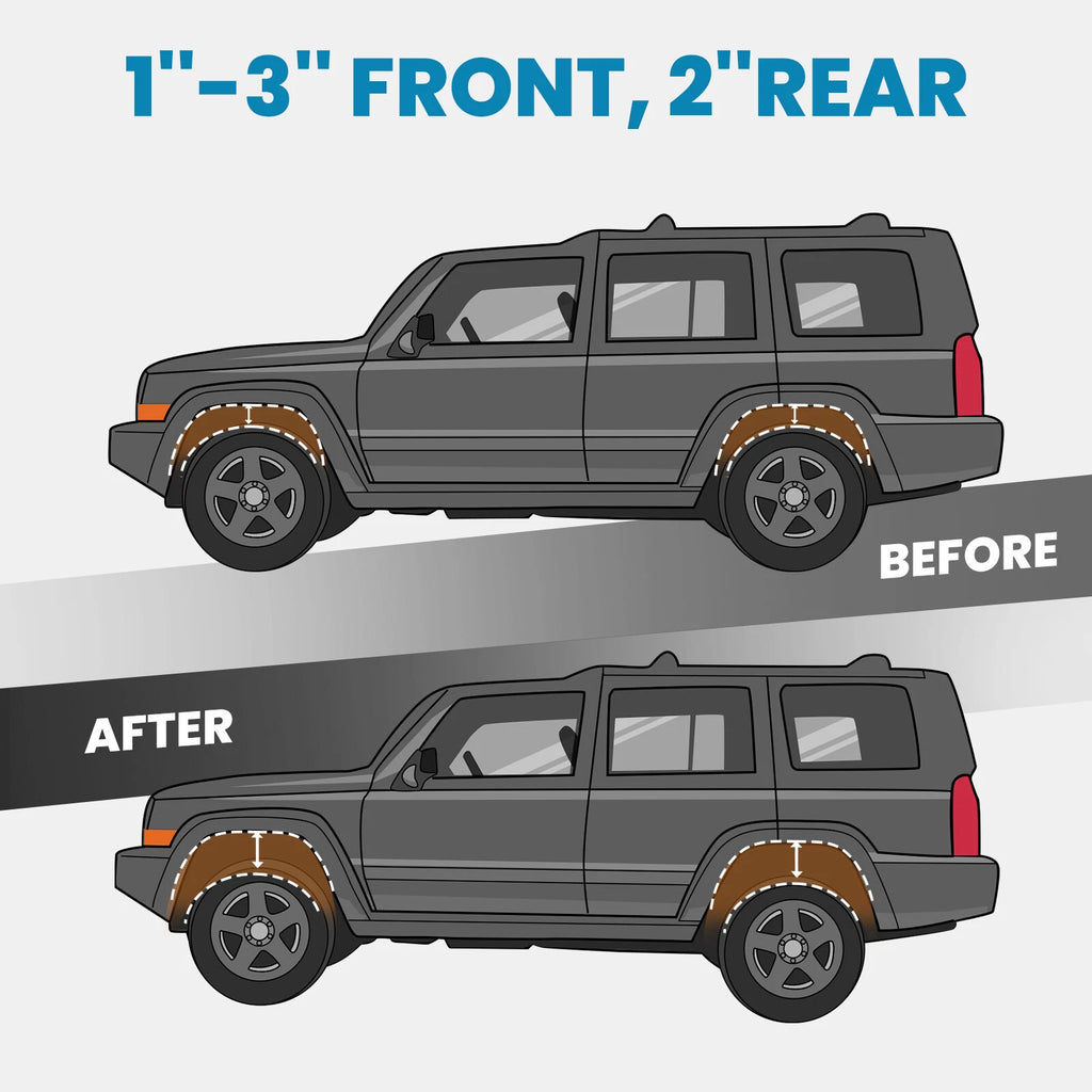 3'' Front 2'' Rear Level Lift Kit for GMC Yukon Suburban 1500 (2000–2006)