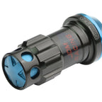 Set of 16 Aluminum Sky Blue Lug Nuts + Keys M12x1.25 22mm OD for Rims