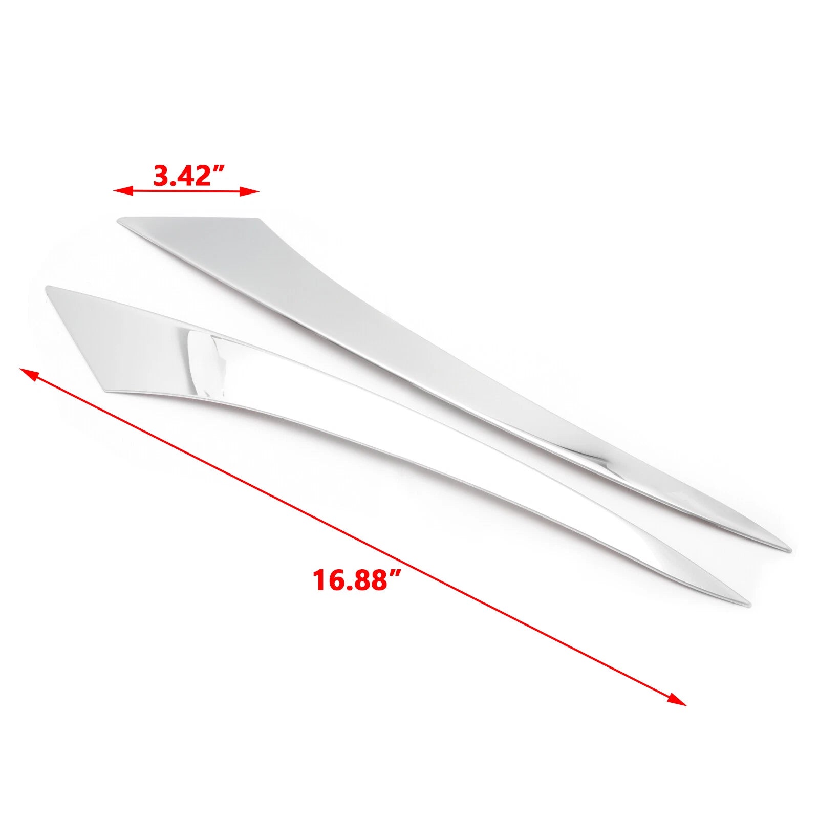Chrome Front Headlight Eyelid Cover Trims for Honda Accord (2018-2022)