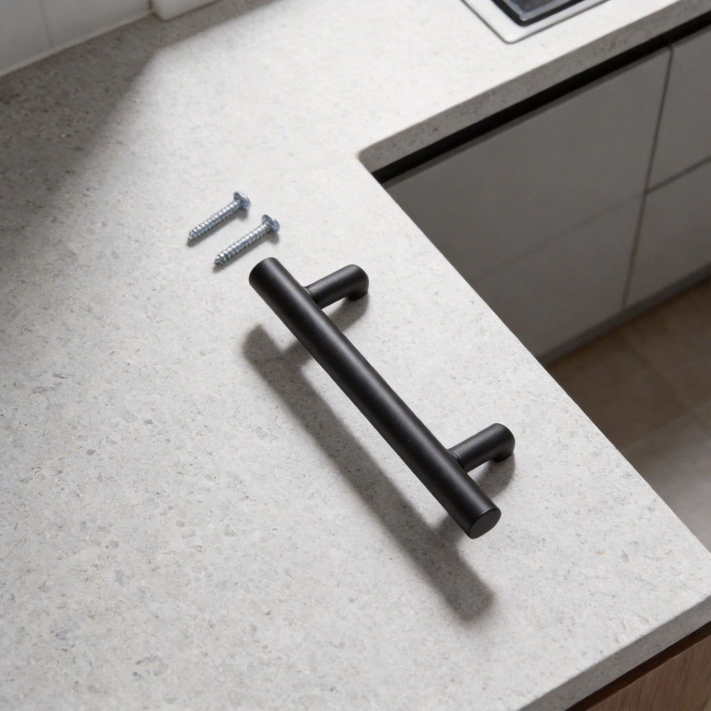 Stainless Steel Handle for Cabinet Drawer Dresser Wardrobe (Dark Black)