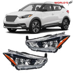 Set of 2 Halogen Headlights for Nissan Kicks (2018–2020)