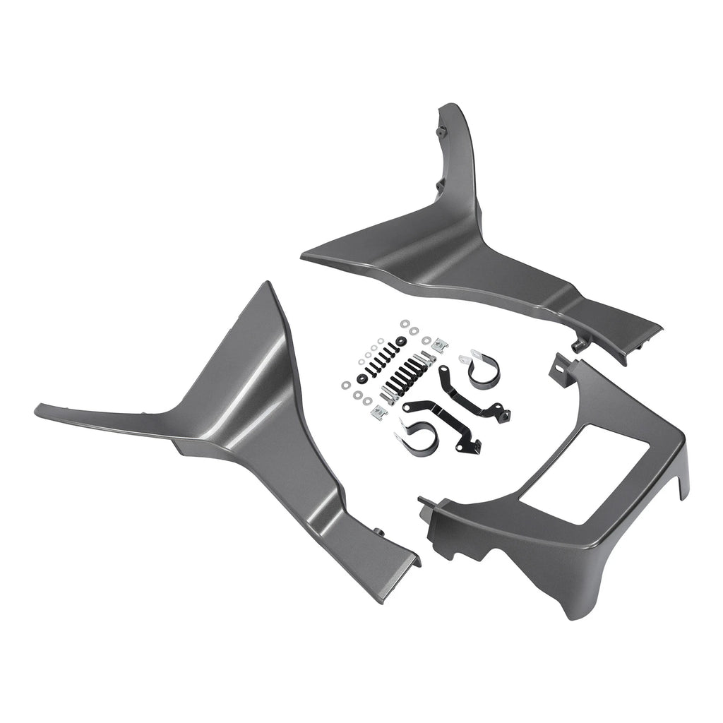 Fairing Spoilers Cover for Harley Touring Road Glide (2017–2024) Billet Silver