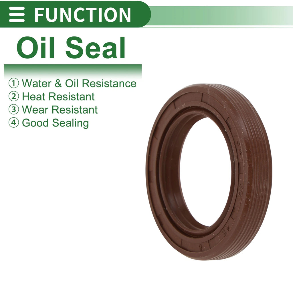 Oil Seal FKM Rubber 30x45x8mm for Various Models (5 Pcs)