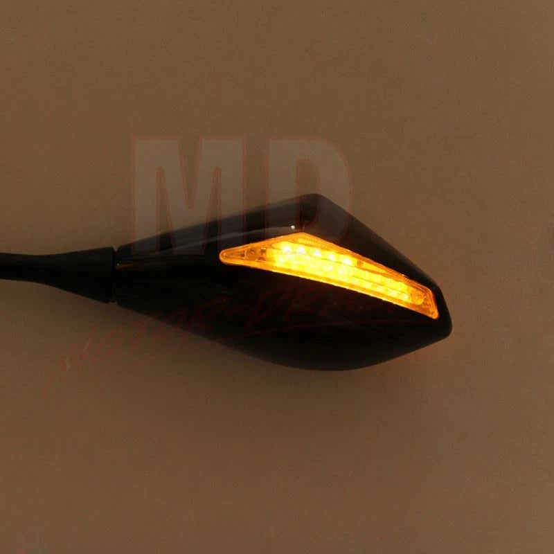 LED Integrated Turn Signal Mirror for Suzuki GSXR 600 750 1000 Honda CBR600 1000