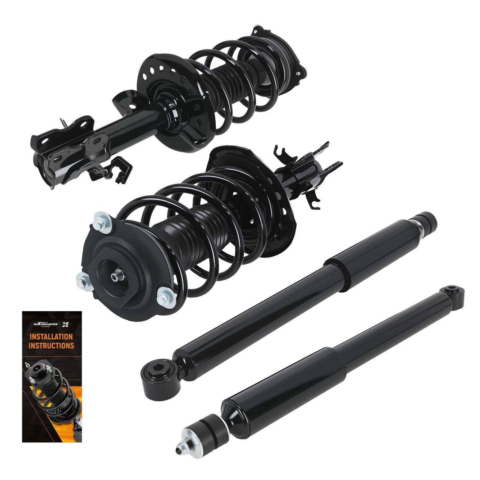 Set of 4 Quick Complete Struts for Nissan Sentra (2014–2019) 1.8L 1.6L