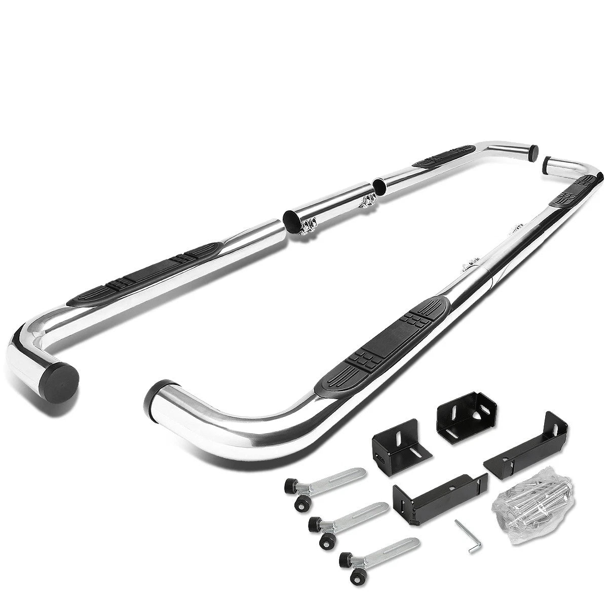 Chrome 3"OD Step Nerf Bar Running Board for Silverado Sierra (1999–2011)