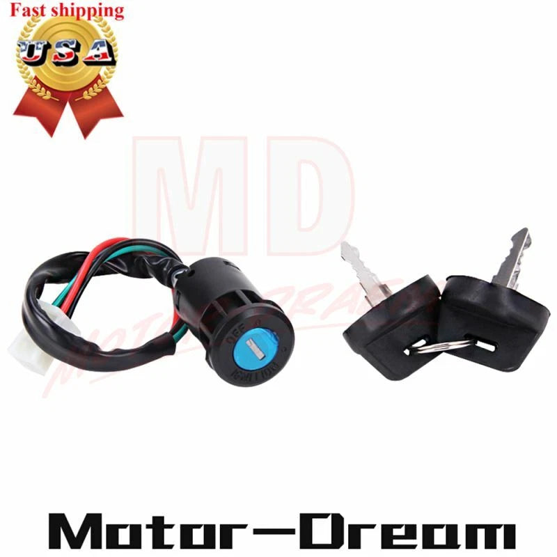 ATV Ignition Switch Key 4-Wire for TaoTao 50 70 90 110 125 150 200 250CC