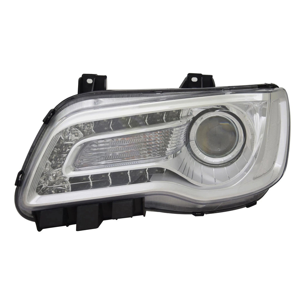 Replacement Chrome Driver Halogen Headlight Assembly for 2018-20 Chrysler 300