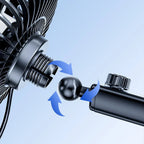 Desk USB Fan and Car Fan with Adjustable Speed Settings