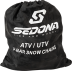 V-Bar Snow Tire Chains for Sedona A8 ATV UTV (Hardened Steel)