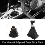 6-Speed Manual Gear Shift Knob Lever w/ Cover for Audi A3 S3 (2013–2020)