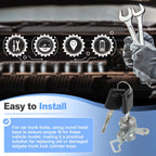 Tailgate Lock Cylinder with Keys Set for Nissan Frontier (2005–2021) No.K3477EA800