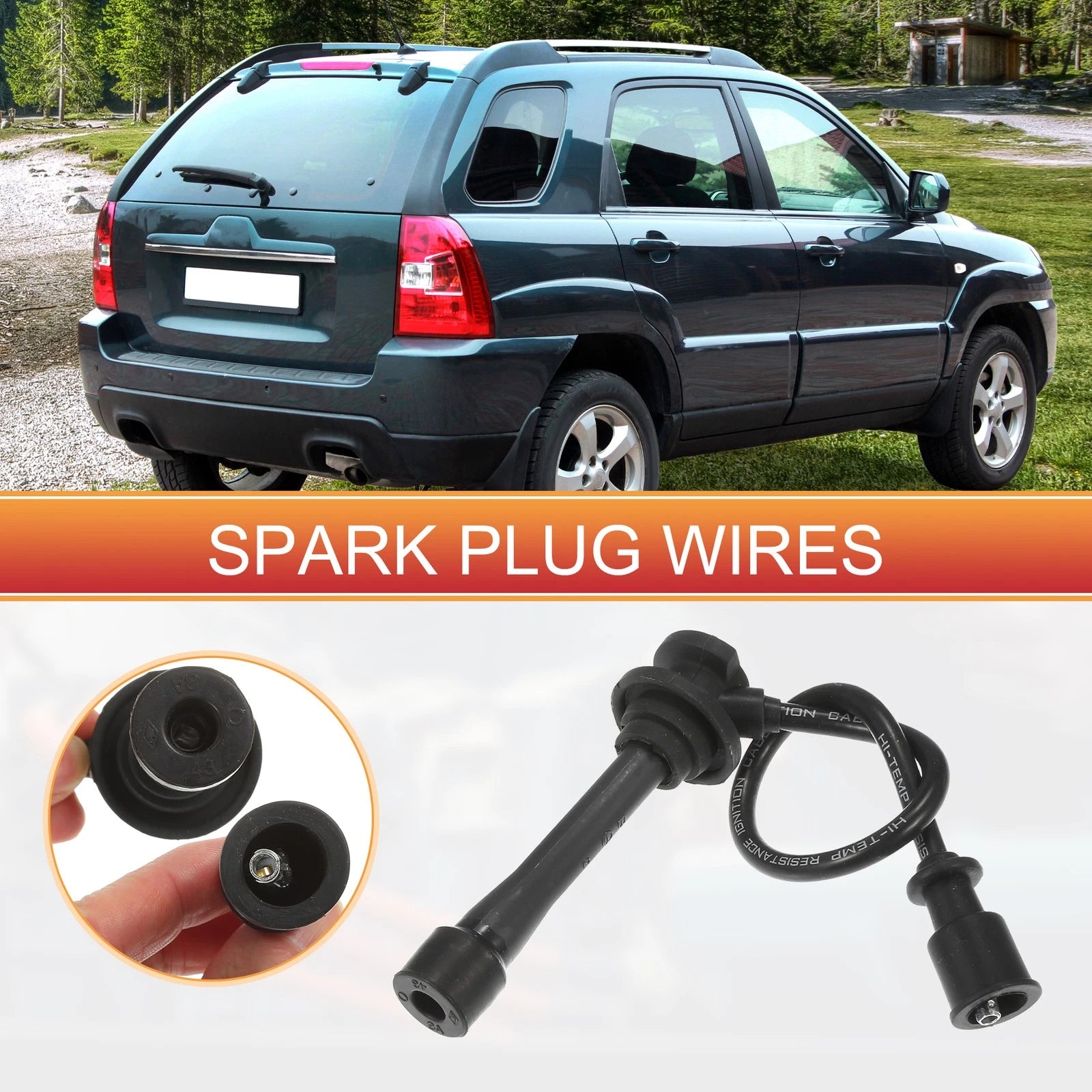 Ignition Coil Spark Plug Wire No. 0K01318160B for Kia Sportage (1997–2002)