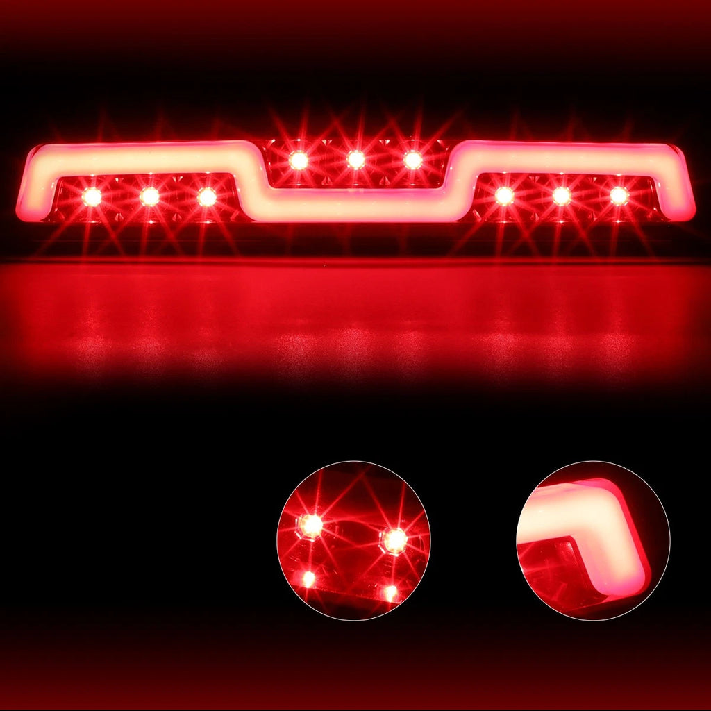 2X Sequential-Solid 2-Stage LED 3RD Tail Brake Light for Ford F250-F550 (1999–2016)
