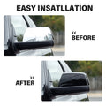 2X Gloss Black Side Mirror Cover Caps for Toyota Tundra Sequoia (2007–2019)