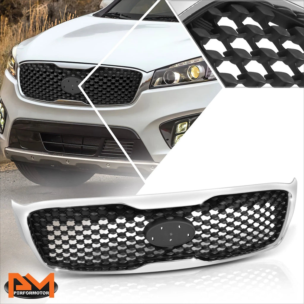 Chrome Mesh Grille for Kia Sorento (2016–2018)