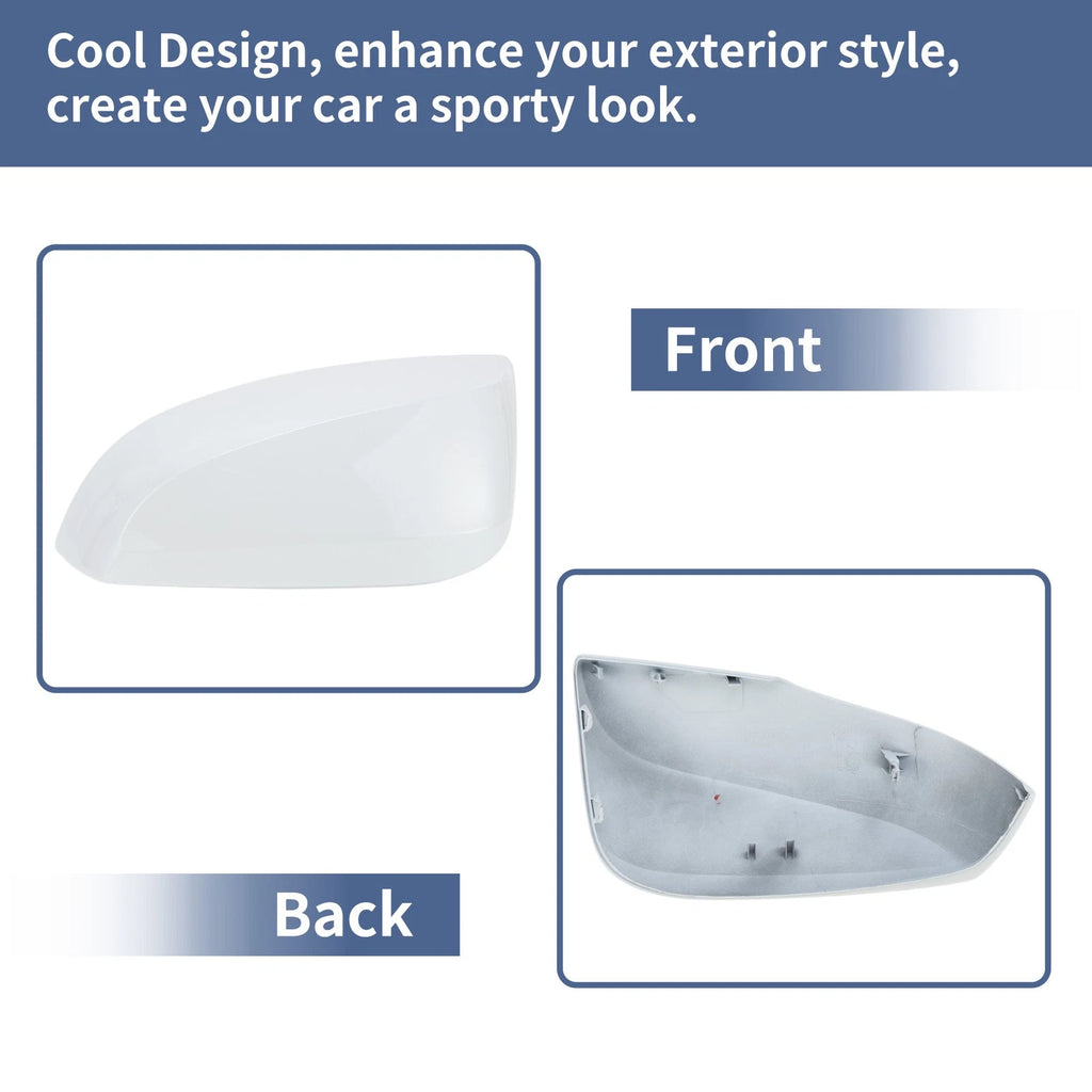 Left Side Mirror Cover Cap for Toyota RAV4 XLE (2019–2025) - White