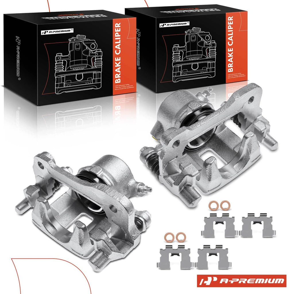 Pair Front Brake Calipers with Brackets for Chevrolet Tracker Suzuki X-90